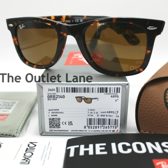 Model Display RayBan Wayfarer Brown RB2140 Tortoise - Picture 3 of 16